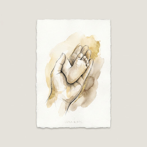 Parent cradling a newborn — Heirloom
